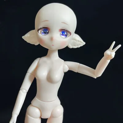 Elf Doll Open Head 1/6 Bjd Doll Makeup Doll Head or Whole Doll 24cm Doll DIY Handmade Dolls Kids Toy Girls Doll