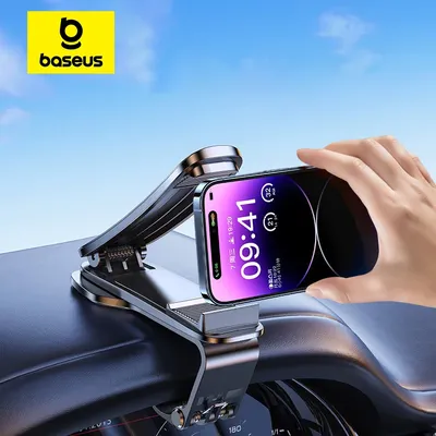 Baseus Car Phone Holder 360 Degree GPS Navigation Dashboard Phone Holder Stand in Car for Universal