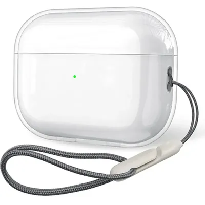 Clear Soft TPU Earphone Case with Lanyard Strap for Airpods Pro 2 2nd Generation Air Pods 4 3 2 1