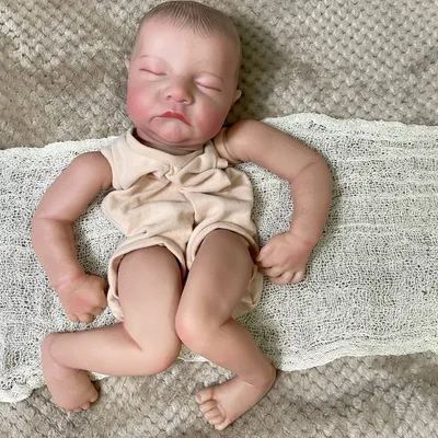 19inch Already Painted Reborn Doll Parts Levi Unassembled Lifelike Baby 3D Painting with Visible