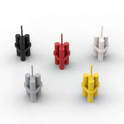 MOC 10PCS 64728 Utensil Dynamite Building Blocks Kit Sticks Bundle Figures Handheld Brick Particle