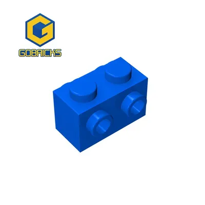 Gobricks 10PCS MOC Bricks 52107 1x2 for Building Blocks Parts DIY Educational High-Tech Parts