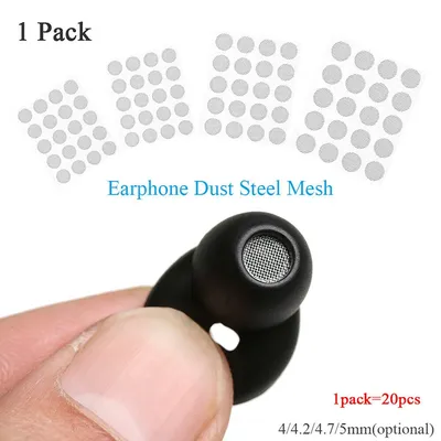 20pcs/lot Self-adhere Professional Earphone Dust Network Shell Steel Mesh Filter Screen