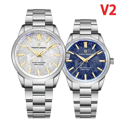 PAGANI DESIGN 2022 New 40MM Top Brand Luxury Men's Quartz Watch AR Coating Meteorite Dial Luminous Sapphire Glass Men's Watch