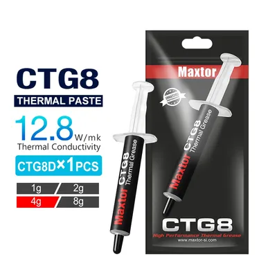 12.8W/mk Maxtor CTG8 AMD Intel Processor CPU GPU Cooler Cooling Fan Thermal Grease Thermal Paste Cpu