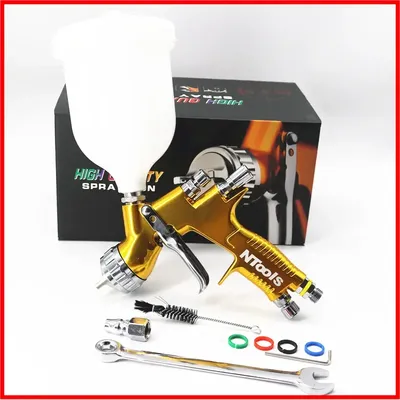 High Quality Spray Gun Ntools Car Paint Spray Gun TE20/T110 1.3/1.8mm Nozzle Paint Gun Water Based