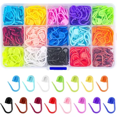 50/100Pcs Multicolor Plastic Safety Pins Knitting Markers Crochet Stitch Clips DIY Weaving Sewing Tools Accessory