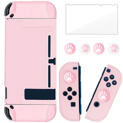 3 in 1 Protective Cover Case for Nintendo Switch and Joy-Con Controller with Screen Protector and