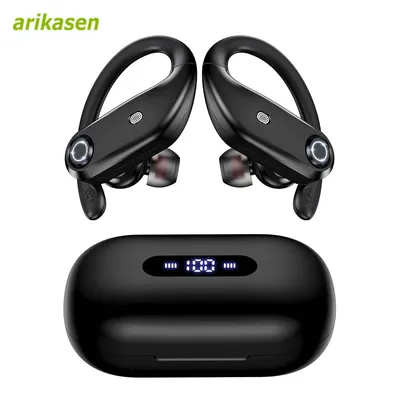 Wireless Earbuds Built-in 4 Noise Cancellation Mic Clear Calls Deep Bass Bluetooth Sports Running