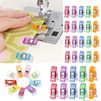 50PCS Sewing Clips Colorful Clips Multipurpose Plastic Craft Crocheting Knitting Safety Clothing