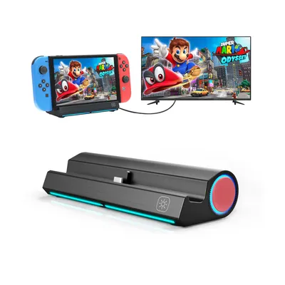 TV Dock Station for Nintendo Switch/Switch OLED,Portable TV Docking Station Replacement with LAN