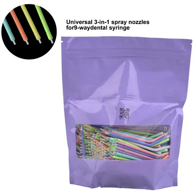 250 pcs Disposable Nozzles Tips for Dental Triple Air Water Syringe 3 Way Syringe for Dental Unit