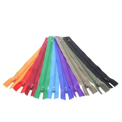 5Pcs 3# 12-60cm (4.8Inch-24 Inch) Nylon Coil Zippers Suitable For Garment Bags Sewing Accessories