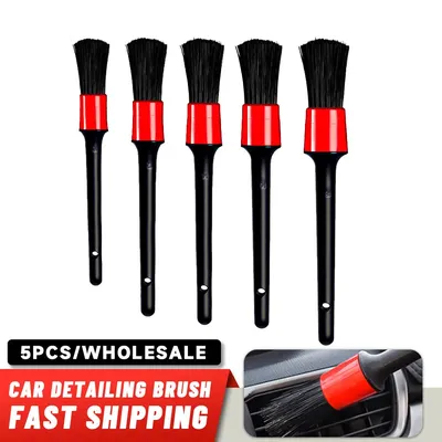 Car Detailing Brush 5pcs Auto Cleaning Car Cleaning Detailing Set Dashboard Air Outlet Clean Brush