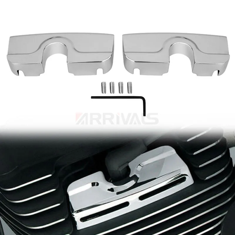 Chrome Spark Plug Head Bolt Covers Fit for Harley Dyna Softail Touring Twin Cam 1999-2017