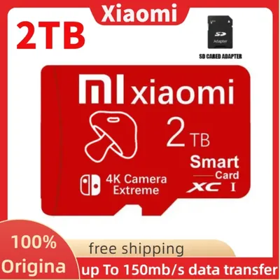 Xiaomi 2TB High Speed Flash Memory Card 128GB 256GB 512GB C 10 Micro TF/SD Card 1TB cartão de