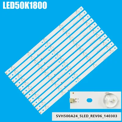 LED strip 5leds For Hisense 50'' TV SVH500A24 HD500DF-B53 HD500DF-B54 RSAG7.820.6660 50H5GB 50H5C