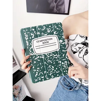 Letter Graphic Magnetic Case Compatible With iPad 9th/8th/7th 10.2 Inch,with Pencil Holder,For iPad Air4/5 Cover