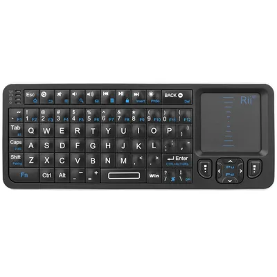 Rii K06 Mini Bluetooth Keyboard,Backlit 2.4GHz Wireless Keyboard with IR Learning Touchpad Android