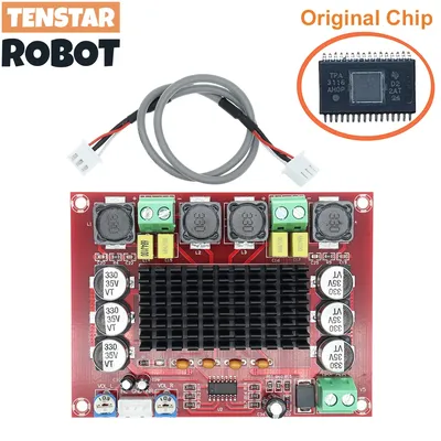 Original Chip TPA3116 D2 XH-M543 12V 24V 120W*2 Dual Channel Digital Power Audio Amplifier Board