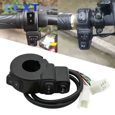 Motorcycle Electric Bike Street Bike ATV Quad 22mm Handlebar Parts Switch Headlight Turn Signal Horn