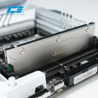 IceManCooler RAM Memory Heat Sink Disspation Vest,Full Copper,Serve DDR5,DDR4,DDR3,Silver,Thermal Pad Included