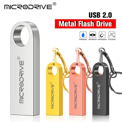 high speed memoria flash drive 8GB 32GB pendrive 128GB 64GB waterproof pen drive flash usb 2.0 metal