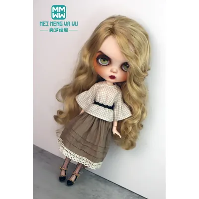 1Pcs Blyth Doll Clothes Fashion shirts, candy-colored long skirts For 28-30cm Blyth Azone OB22 OB24 Doll Accessories