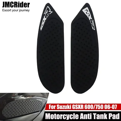 For Suzuki GSX-R GSXR 600 750 GSXR600 GSXR750 2006 2007 Motorcycle Anti slip Tank Pad Side Gas Knee