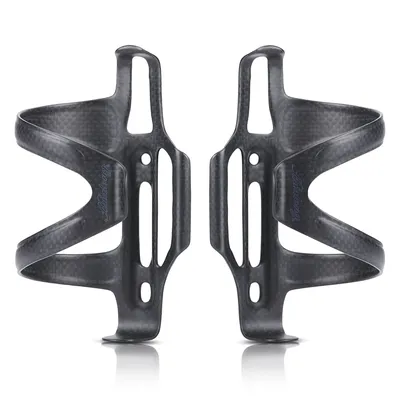 HUALONG Carbon Side Load Bicycle Water Bottle Cage Mountain Road Bike Water Bottle Holder, Matte