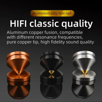HIFIDIY LIVE 4PCS 4Sets speaker Stand Feet Foot Pad aluminium alloy metal Spikes Cone Floor Foot Nail M23*20