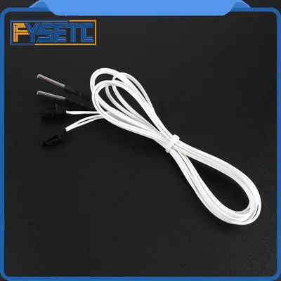 2pcs 3D Printer Parts HT-NTC100K Thermistor Temperature Sensor L 1M For 350 Degrees For Prusa i3