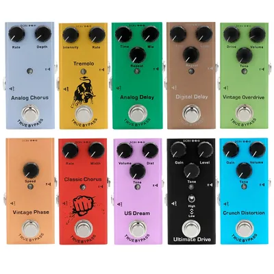 Electric Guitar Pedal Vintage Overdrive/Distortion Crunch/Distortion/US Dream/Classic Chorus/Vintage