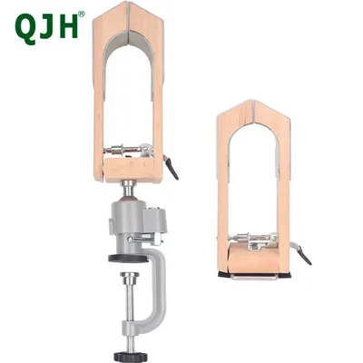 QJH Leather Stitching Pony 360 Rotation Universal Rotatable Adjustment Leather Speedy Sewing Wooden
