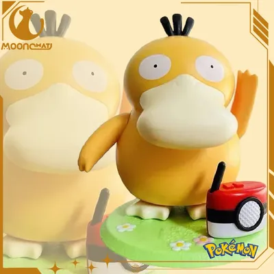 Pokemon Psyduck Anime Figure Dancing Swing Sounding Duck Action Figurine PVC Model Doll Portable
