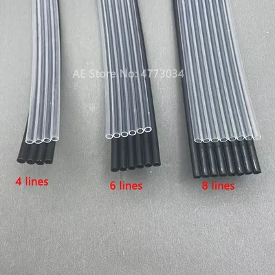 5M 4 6 8 lines Ink Tube For Large Format Inkjet Solvent UV Flatbed Printer TransparenBlack Ink Pipe