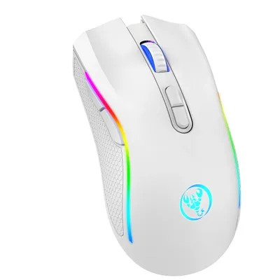 HXSJ T69 2.4G Wireless Mechanical Mouse RGB Gaming Mouse Ergonomic 7 Programmable Buttons 4800DPI