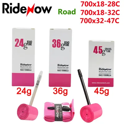 RideNow TPU Road Bicycle Inner MTB Tube 700x25C Tire gravel bike accessories 29x1.5 1.9 Tires Patch