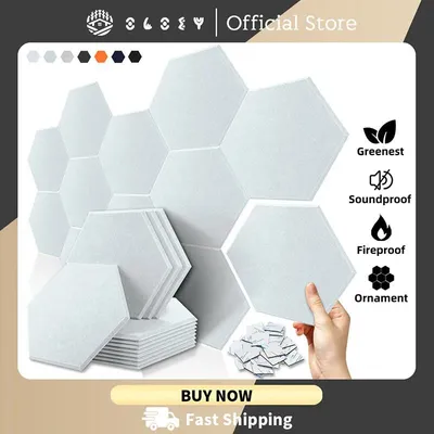 12 Pcs Acoust Insulation Panel Sound Absorbing Wall Stickers Acoustic Wall Panel Absorcion For Home Studio Door Sealing Strip