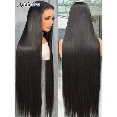 250 Density Bone Straight 13x6 HD Lace Front Human Hair Wigs 30 40 Inch Brazilian 13x4 Transparent