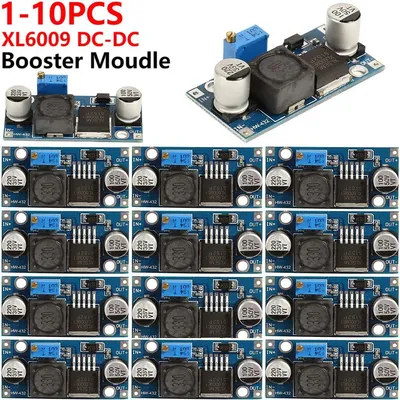 1-10PCS XL6009 4A Boost Converter Step Up Adjustable 15W 5-32V to 5-50V DC-DC Power Supply Module