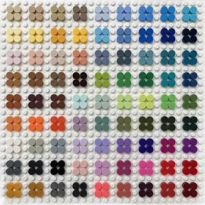 1000Pcs City Building Blocks Flat Tile 1x1 Round Bricks DIY Enlighten Blocks Parts 98138 Blocks for
