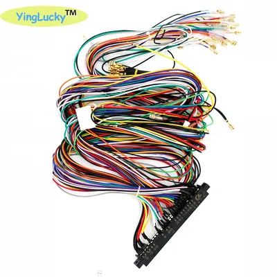Jamma 28 pin Arcade cable length wire harness Joystick button connector for pandora box board arcade