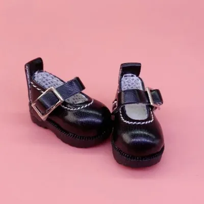 Tilda 3.2cm Doll Boots for Blythe Azone Doll Toy,1/8 Mini Leather Shoes for RRFF Mini dolls and