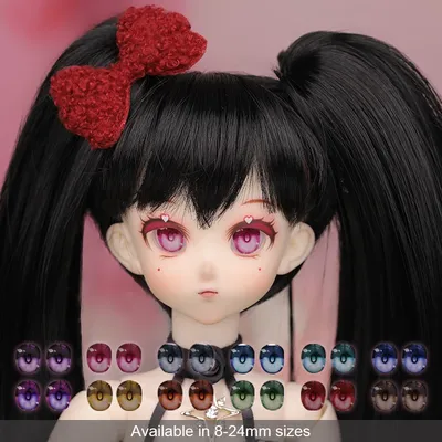 BJD Eyes Anime Resin Eyeball DE32 8 10 12 14 16 18 20 22 24mm Handscraft Colourful Doll Accessories