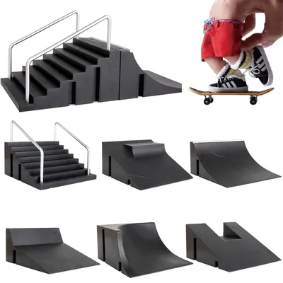 Children Finger Skateboards Skate Toy Skate Park Ramp Set Tech Practice Deck Funny Interior Extreme
