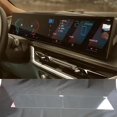 Tempered glass screen protector For BMW iX i4 i7 X7 2023 2024 12.3 inch Car infotainment radio GPS Navigation film interior
