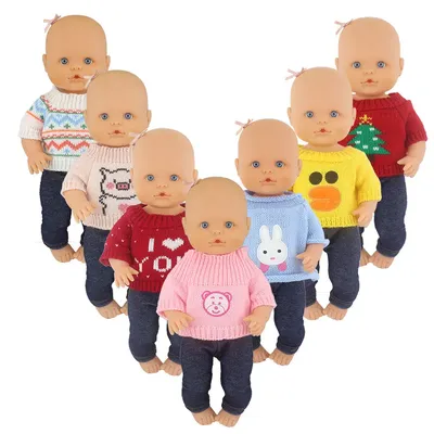 Fashion Doll Sweater Fit For 35cm Nenuco Doll 14inch Nenuco Baby Doll Clothes And Accessories