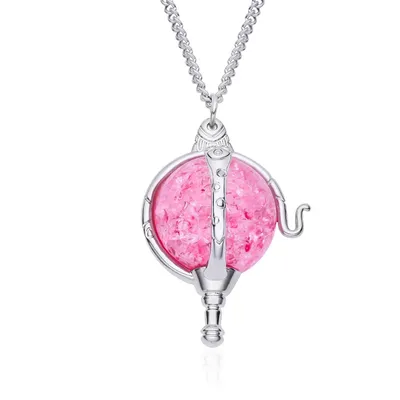 Harong Heart of Kandrakar Pendant Classic Ruby Gemstone Jewelry Anime W.i.t.c.h. Will Cosplay Necklace for Girl Woman gift