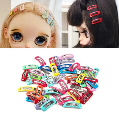 10Pcs/set Blyth Doll Accessories 1/6 1/12 OB11 Clips Mini 2cm Hairpins accesories miniature